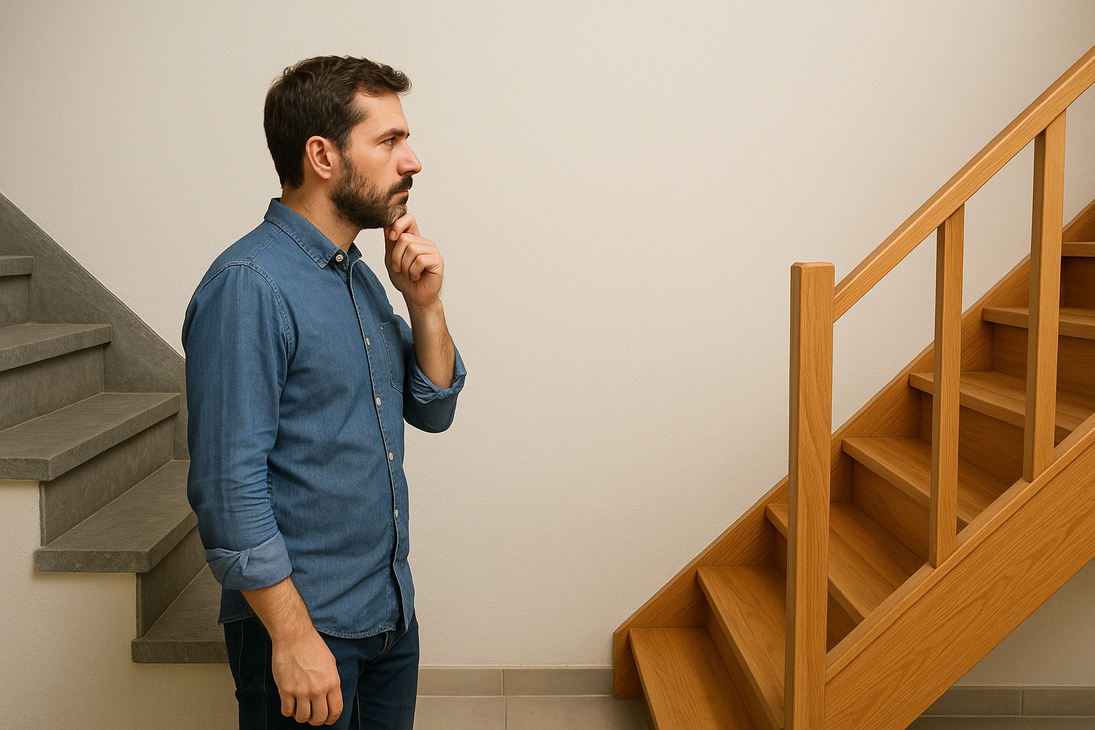 Chez Les Escaliers Tour du Bois, chaque escalier est une pièce unique, pensée et fabriquée avec soin pour s’intégrer parfaitement à votre intérieur. Découvrez les 5 grandes étapes qui rythment la création et la pose de votre escalier sur mesure en bois.